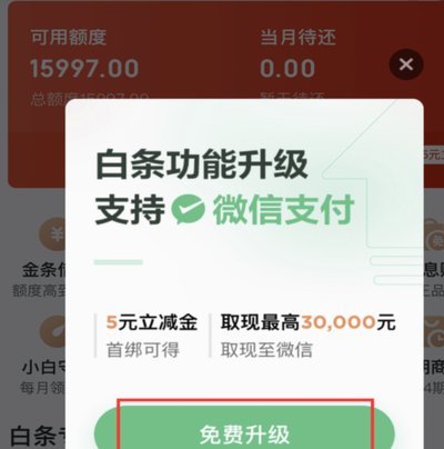 白条哪里可以用微信支付
